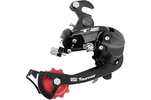 HONEYHOUSE Desviador de bicicleta TZ-50, desviador de engranaje trasero Mech de 6/7 velocidades para bicicleta MTB