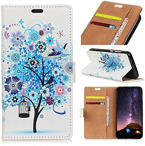Ensyu PU Leather Folio Inner Flip Wallet Stand Book Case Cover Protective Pouch Pocket Phone Skin Shell Bag Bumper with Card Slots and Magnetic Closure for Nokia 6 2018