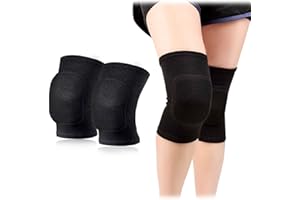 AYNKH 1 Double genouillère stretch, bracelet souple tout noir, manches respirantes pour danse Volleyball Football Yoga tennis cyclisme jogging