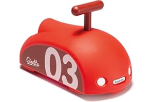 Italtrike Ginetta - Minieolo - Primi Passi Cavalcabile a Spinta 1-6 Anni - Sicuro, Robusto, Agile e Silenzioso - Sviluppo Motorio e Divertimento (Rosso)