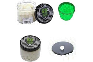 Rubber Balls phosphorescente en calibre 50 100 Rubber Balls réutilisables avec silicone vert pour entraînement à la maison défense paintball pistolets en 50 cal.