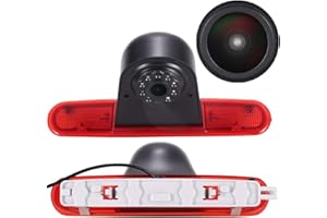 BERLINGAN 18mm Telecamera freno posteriore auto Third Roof con freno posteriore Telecamera retromarcia per Fiat Doblo 263 van (2010-Presente)/Opel Combo(2011-2018) (Nuovo oggetto: angolo e distanza regolabili)