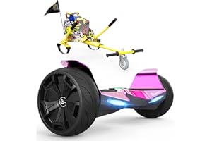 EVERCROSS Hoverboards y Kart, Paquete de Karts para niños de 8,5 "con Bluetooth, Control de Aplicaciones, Hoverboards Todo Terreno para Adolescentes y Adultos