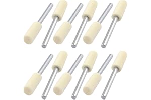 UXCELL sourcingmap 3 mm tige 6 mm Diamètre polissage cylindrique de polissage feutre Bobs monté Lot de 12