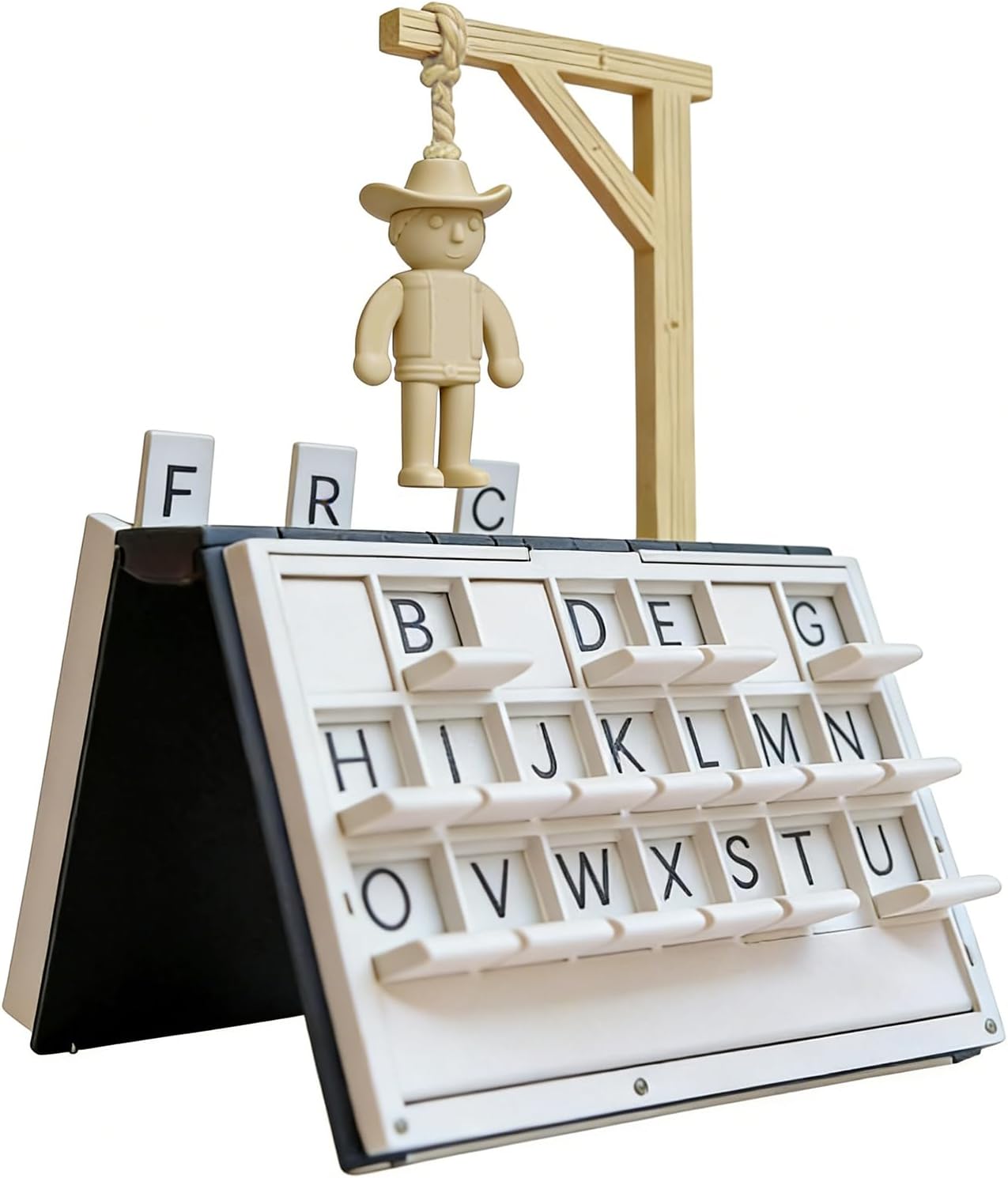 Juego de Hangman,Ahorcado Juego de Mesa,Juegos Palabras Portátil,Forma Libro,Juegos Ahorcado para Adultos Mujeres Hombres