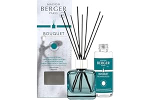 ‎MAISON BERGER MAISON BERGER - Duftstrauß Mein Badezimmer ohne schlechte Gerüche Duftspender für Haus + 8 Stäbchen langanhaltend, weich und kontinuierlich 100 ml