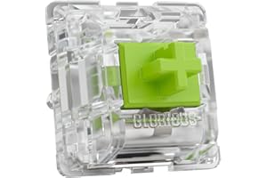 GLORIOUS PC GAMING RACE Glorious Gaming 36 switches para Teclado mecánico Raptor (clicky) - Apto para teclados GMMK 2/Pro y numéricos GMMK, Golpe táctil, diseño para RGB, 55 g de acción, fijación de 5 Pines - Engrasados