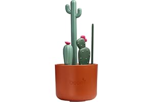 RIIMUHIR Boon Cacti Bottle Cleaning Brush Set, Terracotta