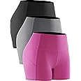 CADMUS Women's High Waist Workout Running Compression Shorts with Pocket
