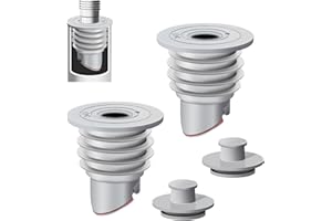 XICIKI 2PCS Washing Machine Waste Pipe Connector, 35-40mm Silicone Washin g Machin e Wast e Pipe Seal with Built-in Valve, Sewer Hose Deodorant Seal for Bathroom, Kitchen & Laundry Room