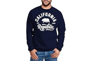 Neverless Schöner California Republic Herren Pullover Sweatshirt