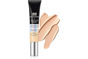 HOUSN BB Cream, Full Coverage Foundation with SPF 50+, Hydrating BB Cream Foundation Anti-Redness, Brightening Face Cream, Skin Tone Adjusting BB Cream for a Natural Glowy Finish