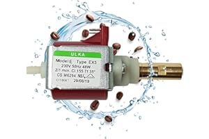 Lichtblau Pompe à eau Ulka EX5 48W 230V I Pour Philips Saeco 996530007753 12000140 et Miele 5035150 I Rechange pour machine à café automatique