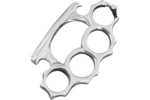 KISS OF LEATHER Knuckleduster Pendant in 925 Sterling Silver with Cotton Necklace