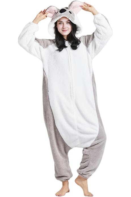 Pigiama Cosplay Pollo Per Adulti - Costume Kigurumi Onesie Bianco, Taglia XS