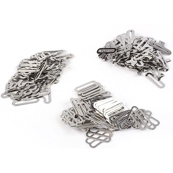 Broco Vlinderdas Clip Set 50 Sets, 50 Sets Verstelbare Metalen Vlinder Strik Hardware Tie Clip Strap Bind Bevestigingsriem Zilver