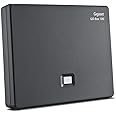 Gigaset DECT Base Station GO Box 100 - Connection Analogue via TAE Connection or LAN Cable to Your Router - Compatible with 6 Gigaset Handsets, in Black