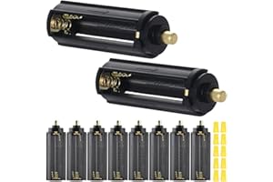 MKBKLLJY 10St. AAA-Batteriehalter spitz schwarz zylindrisch Batteriefachhalter 3 x 1,5V AAA-Batterien für 3 Batterien FR03, HR03, LR03 Batteriefach Adapter Box für RC