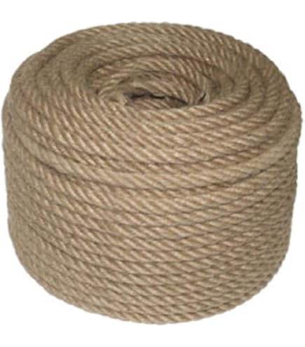 ZOFUN Jute koord, 5 mm x 200 meter, natuurlijk sisal henneptouw voor doe -het-zelf huishouden, tuin, knutselen, planten, afbeeldingen, kunstnijverheid en verpakking