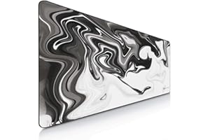 NYFTER - Premium 3XL Gaming Mauspad XXXL Nyfpad 1200x600mm Mousepad im Liquid Design Wellenfrei mit extra vernähten Kanten und starker Gleitfähigkeit