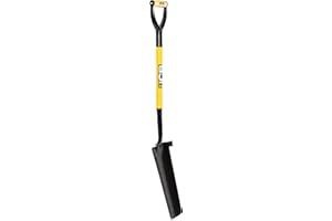 JCB 400 x 180 /110mm Blade Grafting Spade - Newcastle Style – Drain Master - Professional Solid Forged, Long Handle, Site and Gardening Tools - For Home Improvement