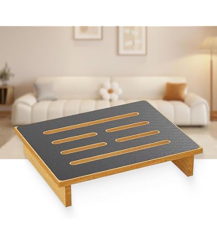 Produktbild von MBBTAG Tritthocker Erwachsene, Tritthocker Holz, Robust Und Langlebig, EIN Hölzerner Tritthocker Für Erwachsene Und Senioren, Alles Aus Massivholz, Wooden Step Stool, Schemel Holz, Fußbank Holz(Multi