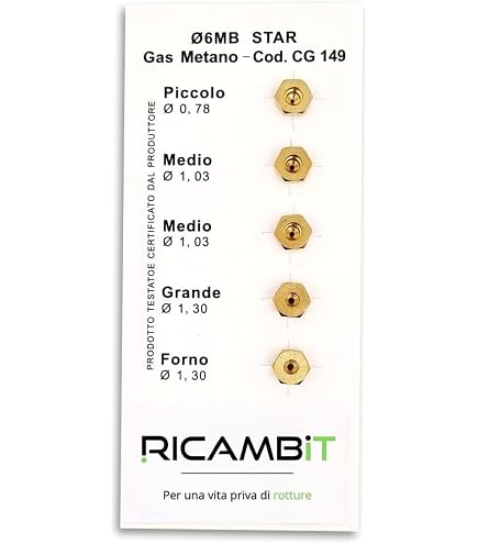 Lot De 5 Gicleurs/injecteurs Gaz Pour Cuisinière Bouteille