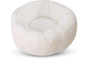 PETCUTE Flauschiges Katzenbett hundekorb warmes Welpenbett weiches Katzennestbett Katze Nest kuscheliges Hundebett für den Winter L