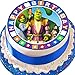 Produktbild Cannellio Cakes vorgeschnittenen Essbarer Zuckerguss großen Kuchen Topper - 19,1 cm rund Shrek und Freunde mit Geburtstag Bordüre