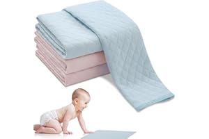 MEYAGOT 4 Stück Wickelunterlage Unterwegs, Wickelauflage 60x70 Cm, Wickelunterlage Baby, Wickelunterlage Wickeltisch Wickelauflage Abwaschbar Tragbare Wickelunterlage Für Kinder Oder Erwachsene