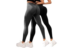 riou 2 Pack Leggins Anticeluliticos Mujer Original, Leggings Anticelulitis Mujer 3D, Mallas de Compresión, Leggins para la Celulitis, Leggings Anticelulitis Push Up Adelgazante Cintura Alta