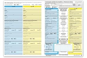 Generico 4 Moduli CID-CAI per Constatazione Amichevole di Incidente in Italiano – Confezione da 4 – Archivio e Gestione Sinistri – Modulo Blu per Assicurazioni