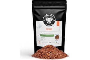 EDWARD FIELDS HIGH QUALITY TEA Edward Fields Tea ® - Rooibos ecológico a granel de origen único Sudáfrica. Infusión bio sin teina relajante relax dormir recolectado a mano con ingredientes naturales y orgánico. 100g / 50 tazas