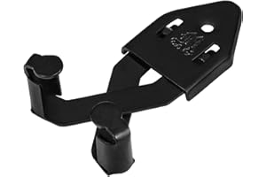 Mythrojan Vertical Sword Holder Metal Single Sword Wall Mount Adjustable Multifunctional Display Mount Wall Decor Rack for Axe, Knives - Black, 3 Inch