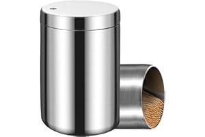 WILSONZIN Zahnstocherspender Spender FüR Zahnstocher Toothpick Holder Dispenser Zahnstocherhalter Zahnstocherspender-Halter-Behälter Aus Edelstahl Tragbar Zahnstocherbox FüR Restaurant, Zuhause, KüChe, Bar