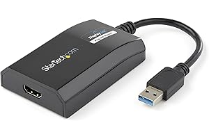 StarTech.com Adattatore da USB 3.0 a HDMI - Certificato DisplayLink - 1080p - Convertitore video da USB Type-A a HDMI per monitor - Scheda video e grafica esterna - Windows/Mac (USB32HDPRO)
