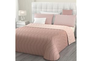 L'ANTICO ARCOLAIO - Trapuntino Singolo Primaverile (Cipria/Confetto) Trapunta Singola Double Face Estiva, Copriletto Singolo Mezza Stagione, Ipoallergenico Made in Italy (Microfibra, 100g/m2)