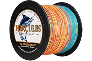 HERCULES Super Cast 100 m – 2000 m Yards filo da pesca intrecciato 10 lb – test per acqua salata acqua dolce PE intrecciato filo di pesce Superline 8 fili