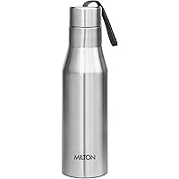 MILTON Super 1000 Single Wall Stainless Steel Bottle, 1000 ml, Silver,Set of 1