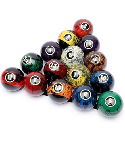 Jeu De 16 Boules De Billard Pour Petit Billard Diamètre 3,7 CM