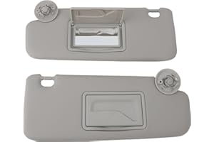 BANAPOY Aletta Parasole Sinistra Lato Conducente e Lato Passeggero, Aletta Parasole Sinistra Destra con Specchio, Gruppo Visiera Parasole Grigia per SONIC 2012-2020