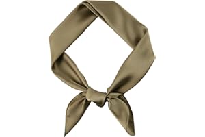 DAMILY Foulard Carré, Bandanas pour Hommes Square Cheveux Bandeau Mouchoir Echarpe Carré Satin 70×70 cm Foulards Cheveux Accessoires