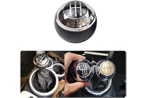 Kakulkomen 5/6 Gang Auto Schaltknauf Schalthebel Hand Ball für Mini R50 One D R52 R53 Cooper S 3-Türer 2001 2002 2003 2004 2005-2008 (5 Gänge)