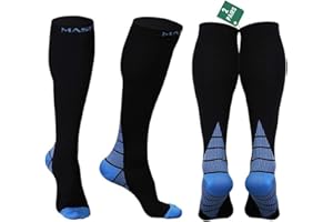 GENERIC ( 2 Pairs ) Compression Socks for Men & Women – Graduated Support Stockings for Travel, Flight, Running, Nurses, Pregnancy, Maternity, Sports, Calf & Ankle Circulation
