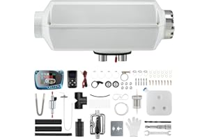Redriver Riscaldamento da Parcheggio Diesel, Riscaldatore Diesel, 12V/24V Riscaldatore a Gasolio Diesel 8KW con LCD, Usato per Camper, Camion, Caravan, Macchine, Barche, Autobus(Bianco)