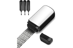 DERSHARA Kit de sello ancho tipo rodillo para ID Protector sello roll on protección de datos Protección contra robo de datos personales incluye 3 recambios