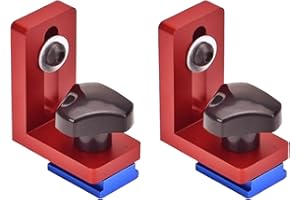 NIYATA 2 Stück Führungsschiene Stop, 30 Typ Führungsschiene Stop, T-Schienen Führungsschienenanschlag, Mitre Track Stop Für T-Tracks Rutschenstopper Für Holzbearbeitung Gehrung Spurstopper Holzbearbeitung