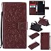Produktbild Nancen Tasche Hülle für,Sony Xperia XZ Hülle,Sony Xperia XZ (5,2 Zoll) Leder Wallet Tasche Brieftasche Schutzhülle, Nancen Prägung Sonnenblume Muster PU Leder Handytasche im Bookstyle Stand Funktion Kartenfächer Magnet Etui Schale
