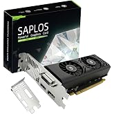 SAPLOS GTX 1050 Graphics Card for PC, 4GB GDDR5 128-bit, HDMI DisplayPort DVI-D, Computer GPU, Gaming Video Card, Low Profile
