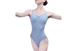 flexdans Women's Camisole Ballet Dance Leotard Backless Gymnastics Leotards with Adjustable Straps
